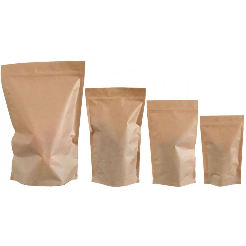 bolsas de papel para tiendas y puestos de verduras frutas y comestibles 265 mm / 160 mm bolsas de frutas orgánicas 100 piezas de bolsas de papel Kraft cruzadas 