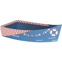 Bandeja cartón forma de barco El mar 28x13,8x8 cm