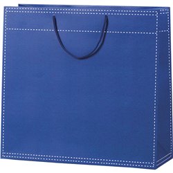 Bolsa papel azul 35x13x33 cm