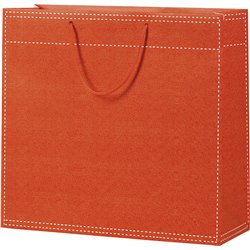 Bolsa papel naranja 35x13x33 cm