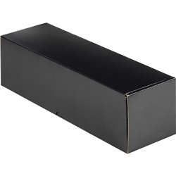 Caja cartón kraft/negro 1 magnum entregados plano 11x11x39 cm