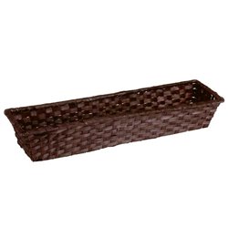 Canasto bambu rectangular chocolate 44x12x7 cm
