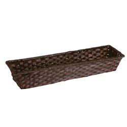 Canasto bambu rectangular chocolate 36x9x6 cm